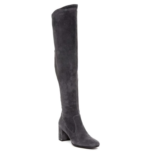 $700 VINCE Blythe Over-the-Knee STRETCH GORES Boot ELEGANCE SEXY PEWTER 9.5 (M3) - Picture 1 of 10